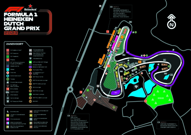 Plattegrond Dutch Grand Prix